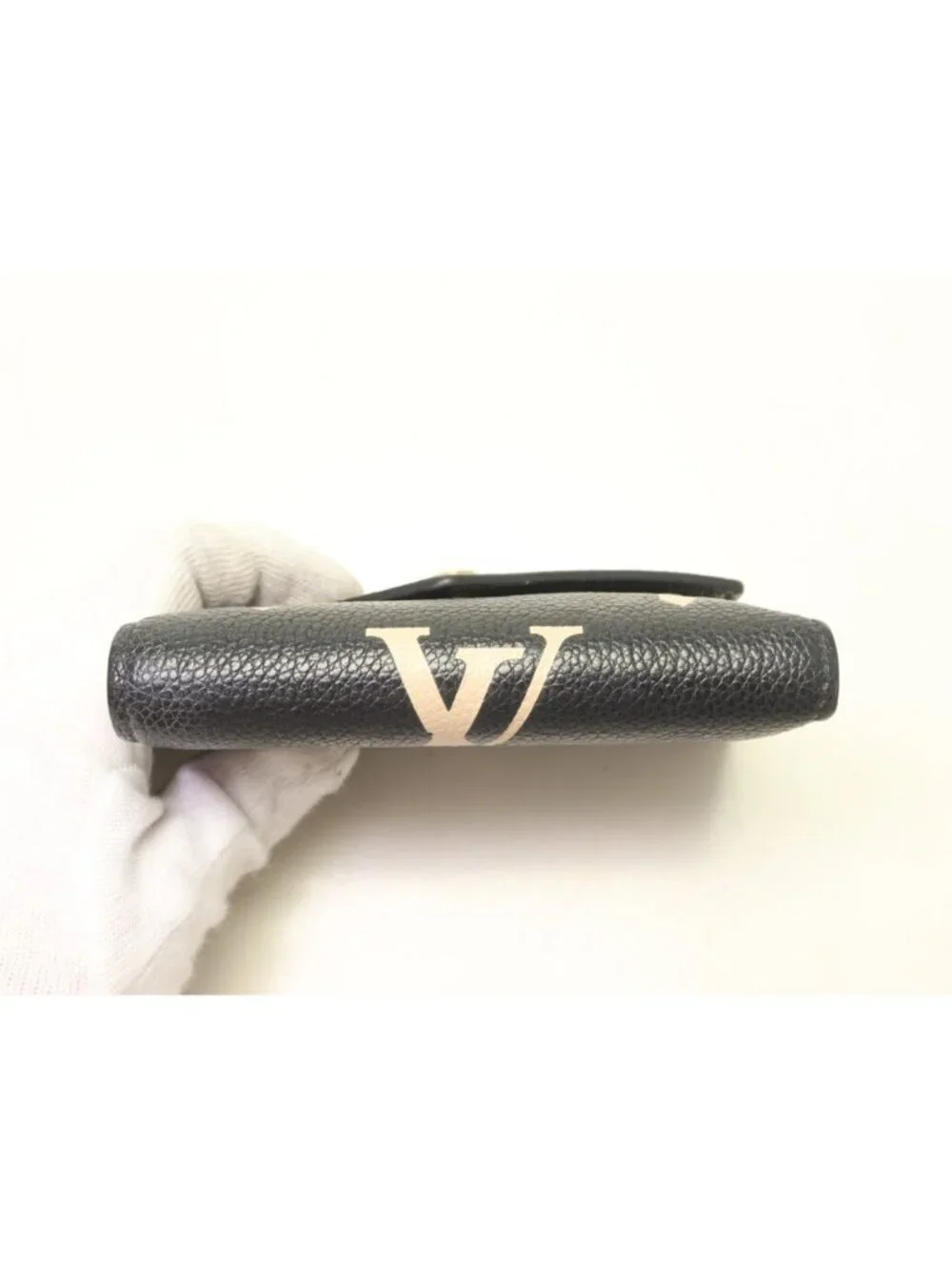 Louis Vuitton Monogram Empreinte Bicolor Portefeuille Victorine Trifold Wallet